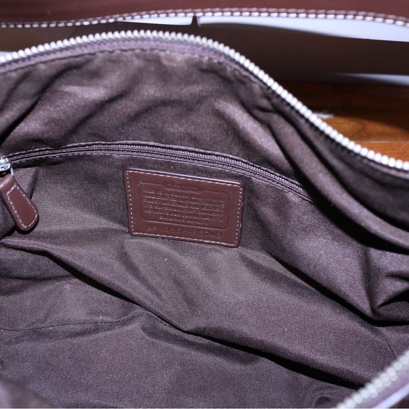 Coach Y2K purple/magenta Signature Coach Lynn Soho pleated shoulder hobo bag - Picture 5 of 8